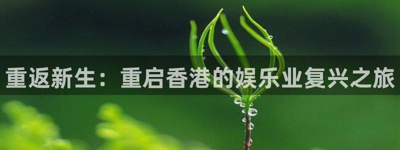 彩客网登录注册：重返新生：重启香港的娱乐业复兴之旅